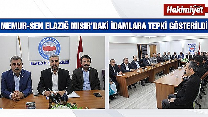 MISIR'DAKİ İDAMLARA TEPKİ GÖSTERİLDİ