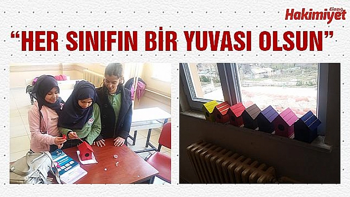 Ortaokul Öğrencileri Kuşlar İçin Yuva Yaptı