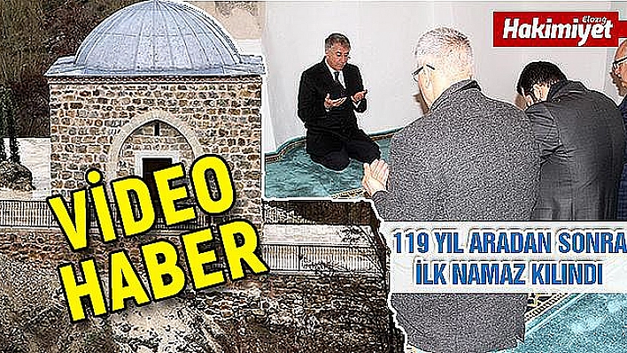  450 yıllık mescitte 119 yıl aradan sonra ilk namaz kılındı