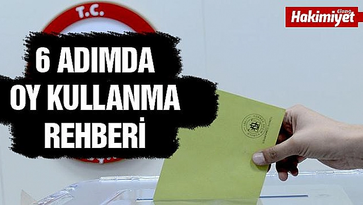 6 adımda oy kullanma rehberi