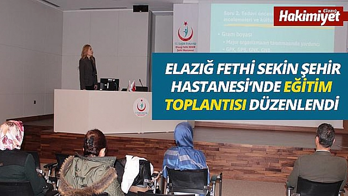  'AKILCI ANTİBİYOTİK KULLANIMI VE CERRAHİ PROFİLAKSİ'KONULU EĞİTİM TOPLANTISI DÜZENLENDİ