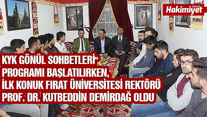 Elazığ'da 'KYK Gönül Sohbetleri' programı