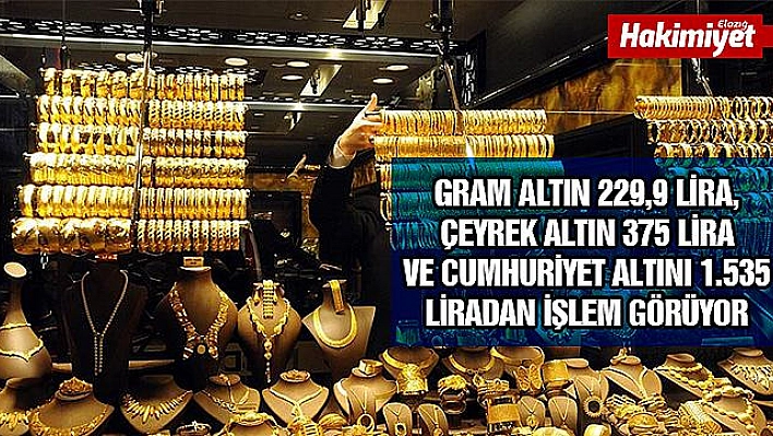 Gram altın 230 lira seviyelerinde