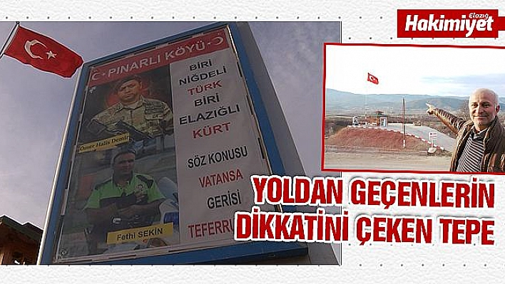 KÖYLÜLER YAPTI, GÖRENLER FOTOĞRAF ÇEKTİRİYOR