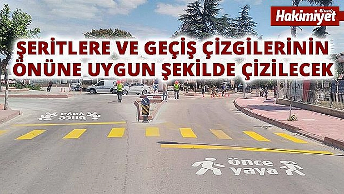 Yaya ve okul geçitlerine 'Önce Yaya' görselleri çizilecek