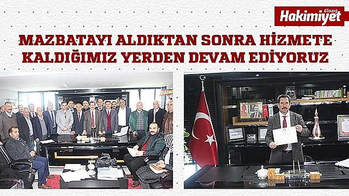 BAŞKAN AKPINAR:'' HİZMETİME KALDIĞIMIZ YERDEN DEVAM EDECEĞİZ''