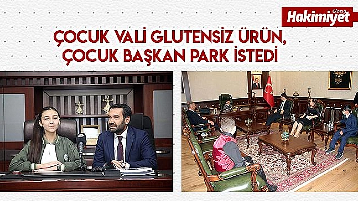 Çocuk vali glutensiz ürün, çocuk başkan park istedi