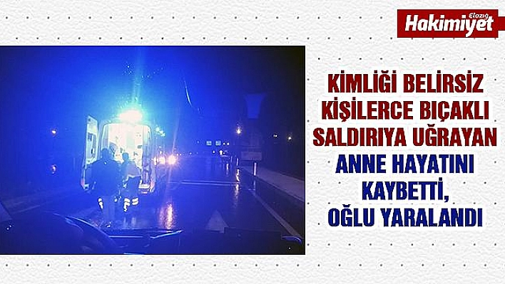 Evlerinde bıçaklı saldırıya uğrayan anne öldü, oğlu yaralandı