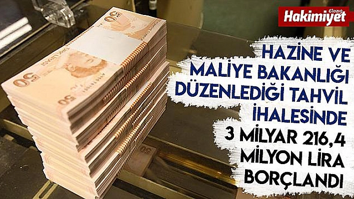 Hazine 3,2 milyar lira borçlandı