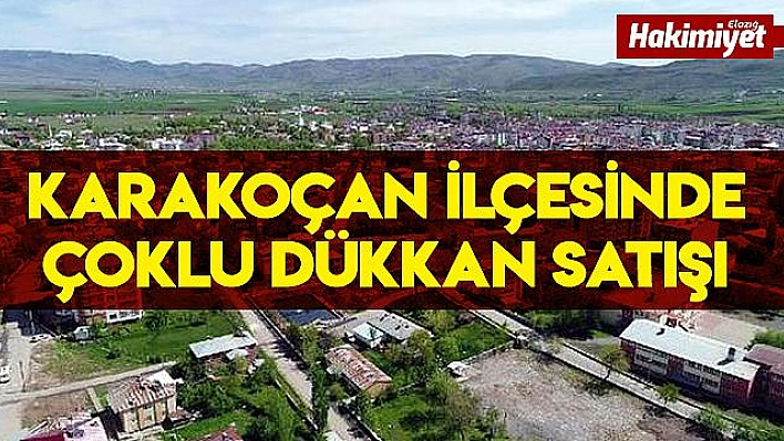 Karakoçan ilçesinde çoklu dükkan satışı