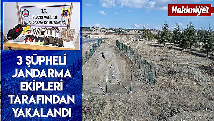 Koruma altındaki 'Ejderha Taşı'nı kazan 3 şüpheli yakalandı