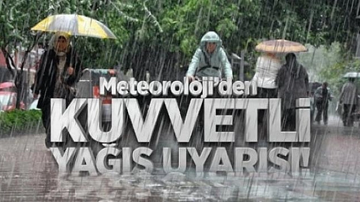 Meteorolojiden 5 il için kuvvetli yağış uyarısı