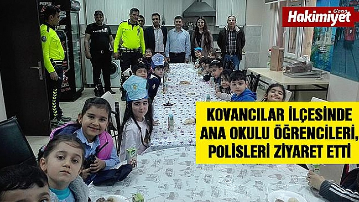 Minikler, polisleri ziyaret etti