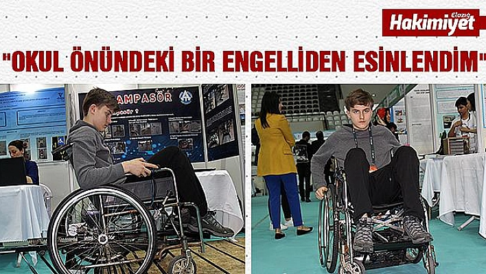 Öğrencilerden engelliler için pratik çözüm 'Ramposör'