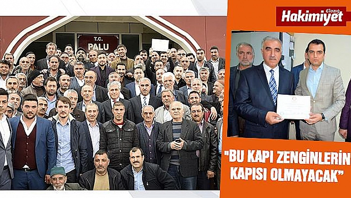 Palu Belediye Başkanı Ünalan mazbatasını aldı