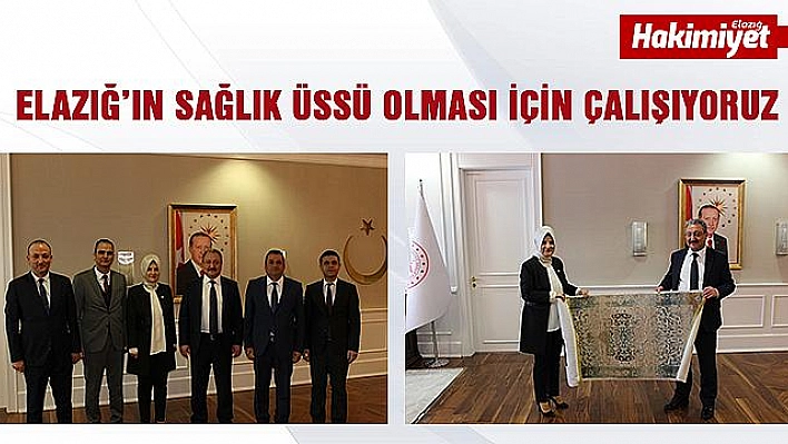 SERMİN BALIK, ''ELAZIĞ'IN SAĞLIK ÜSSÜ OLMASI İÇİN ÇALIŞIYORUZ''