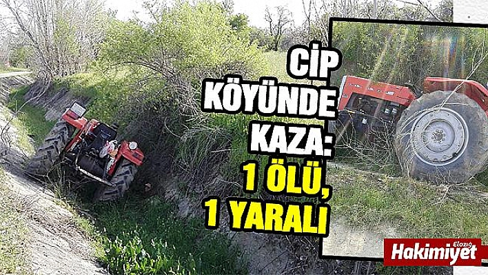 Traktör Su Kanalına Düştü