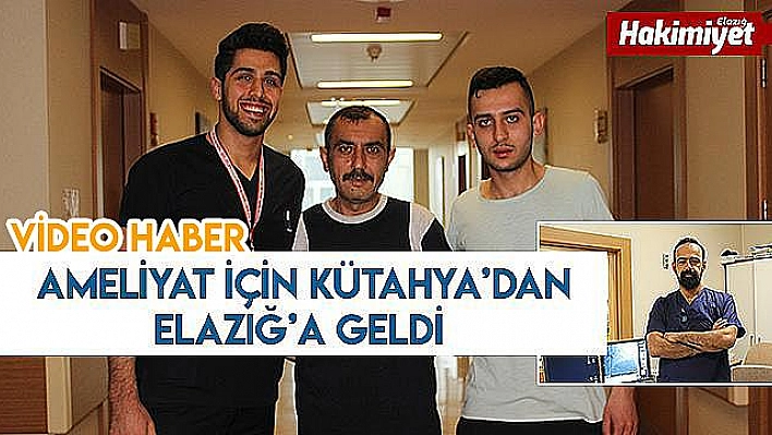 3 yıldır ağrı çekiyordu, şifayı Elazığ'da buldu