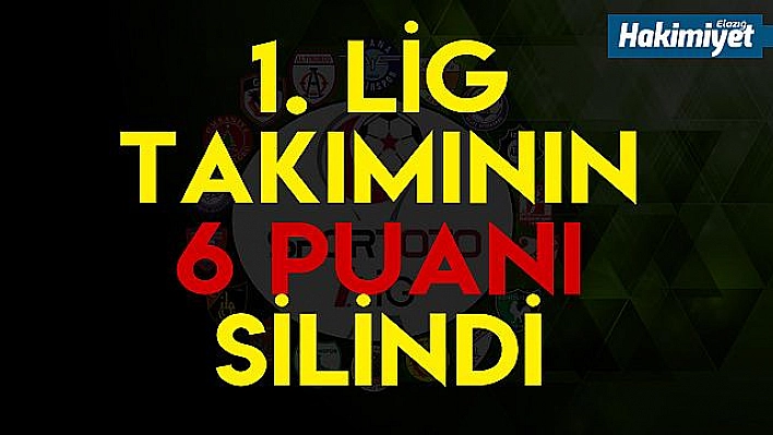 -6 puan cezayı yedi!