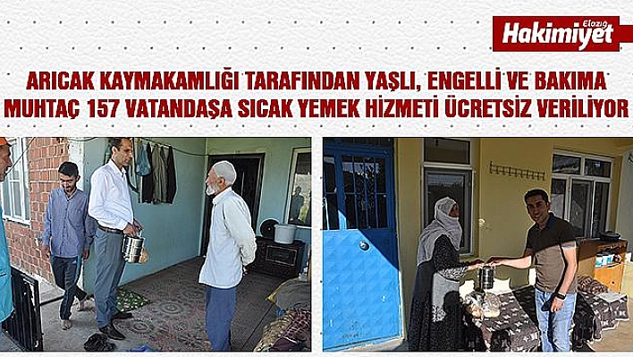 Arıcak Kaymakamlığı Tarafından Sıcak Yemek Hizmeti