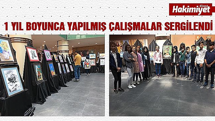 Çocuklardan 'Keşfedilmemiş Renkler' sergisi