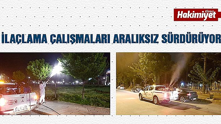 Elazığ Belediyesi İlaçlama Çalışmalarını Sürdürüyor