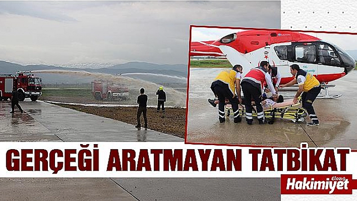 Gerçeği Aratmayan Uçak Kazası Tatbikatı