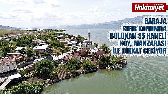 Köy, suların yükselmesiyle eşsiz manzaraya büründü