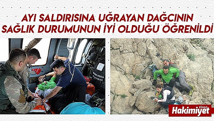 Ayı saldırısına uğrayan dağcı helikopterle kurtarıldı
