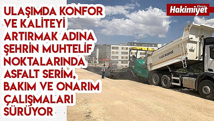 Belediye Asfalt Çalışmalarını Sürdürüyor