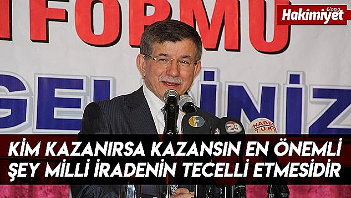 DAVUTOĞLU ''CUMHURBAŞKANIMIZ VE SİYASİ PARTİ LİDERLERİNİN VERDİĞİ MESAJLAR SON DERECE DOĞRU''