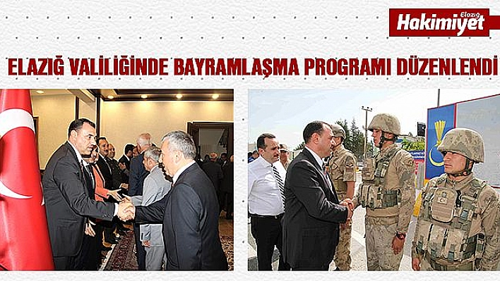 Elazığ'da bayramlaşma programı düzenlendi