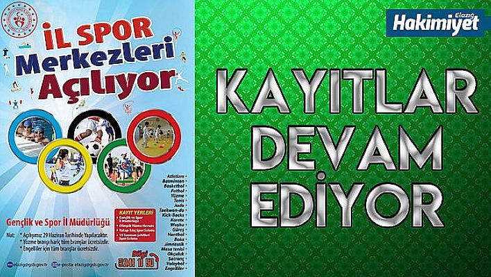 Elazığ İl Spor Merkezleri'ne yoğun ilgi