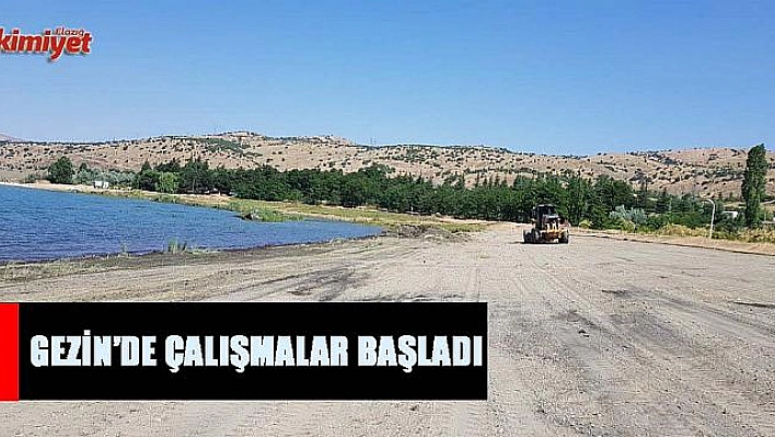 Gezin'de sahil düzenleme çalışmaları başladı 