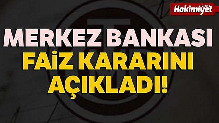 Merkez Bankası faizi değiştirmedi