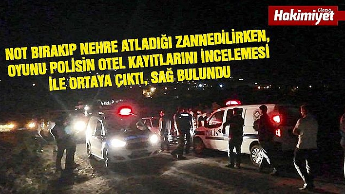 Not bırakıp nehre atladığı zannediliyordu 