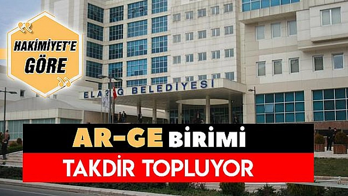 BELEDİYE'DEN AR-GE BİRİMİ