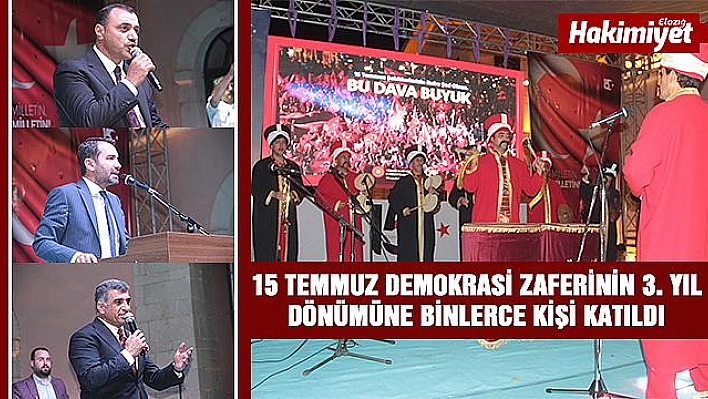 Binlerce Kişi 15 Temmuz Demokrasi ve Milli Birlik Gününde Bir Araya Geldi