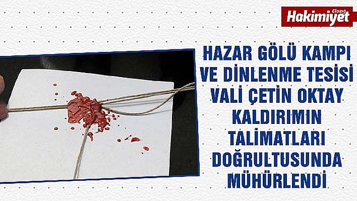 Diyarbakır Büyükşehir Belediyesine Ait Hazar Gölü Kampı Ve Dinlenme Tesisi Kapatıldı