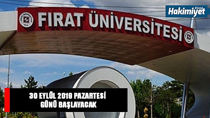 FIRAT ÜNİVERSİTESİ'NDE MARATON 30 EYLÜL TARİHİNDE  BAŞLAYACAK