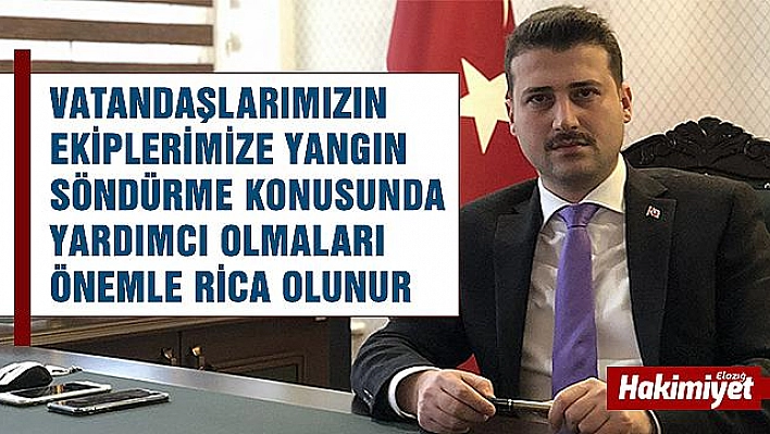 Kaymakam Cıdırcıoğlu'ndan Önemli Uyarı