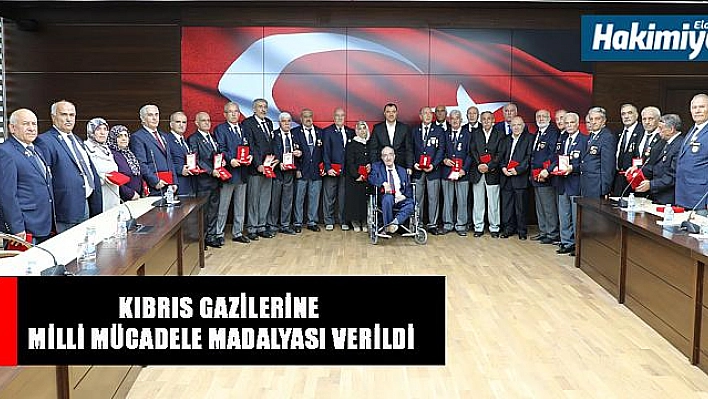 Kıbrıs Gazilerine Milli Mücadele Madalyası verildi