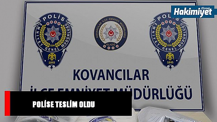 Lastiklere 7 kilo esrar gizledi, polise teslim oldu