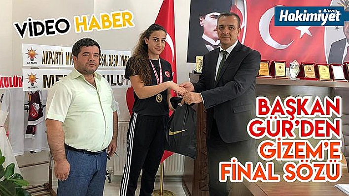Şampiyon sporcudan Gür'e ziyaret