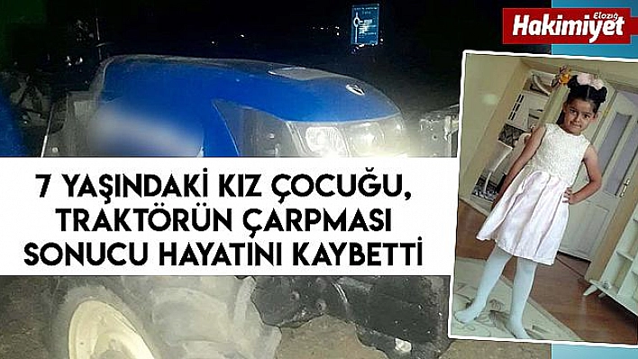 Traktör bisiklet süren çocuğa çarptı