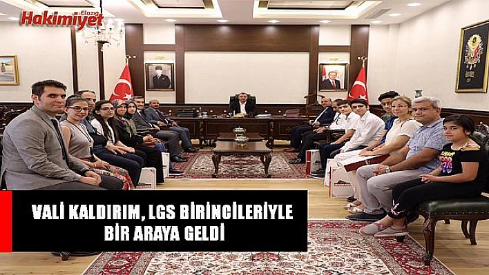 Vali Kaldırım, LGS birincileriyle bir araya geldi