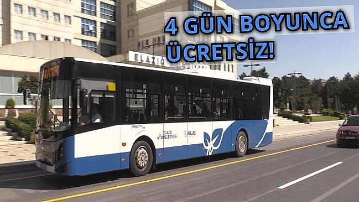 BAYRAMDA ULAŞIM ÜCRETSİZ!