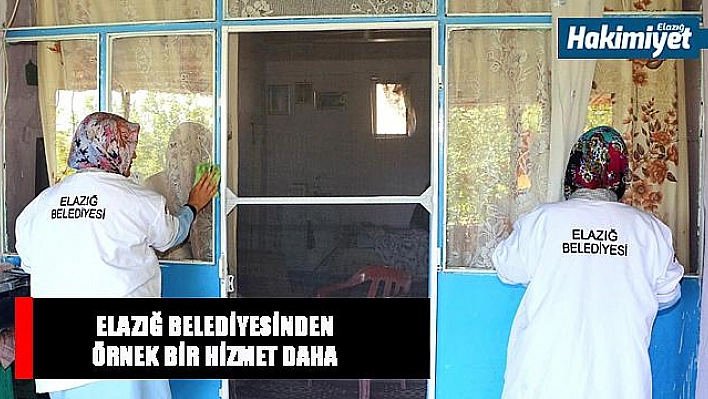 ELAZIĞ BELEDİYESİNDEN KİMSESİZ VE YAŞLILARA BAYRAM TEMİZLİĞİ HİZMETİ