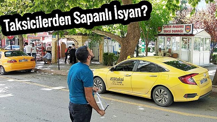 Elazığ'da Taksicilerden Sapanlı Karga Nöbeti