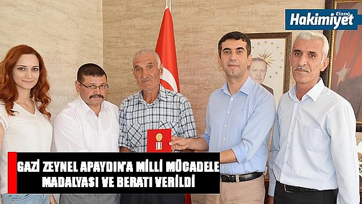 Kıbrıs Gazisi Apaydın'a Milli Mücadele Madalyası